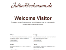 Tablet Screenshot of juliusbeckmann.de